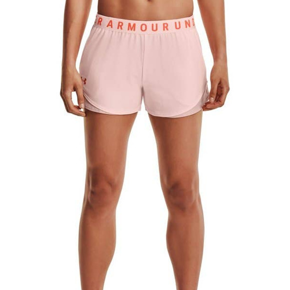 LAST 1- Under Armour Play up 3.0 Shorts - PINK - Picture 4 of 5